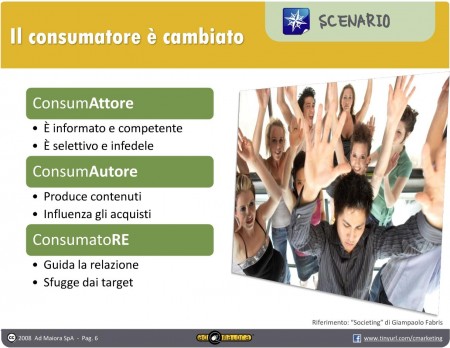 Il consumatore del web 2.0 è cambiato