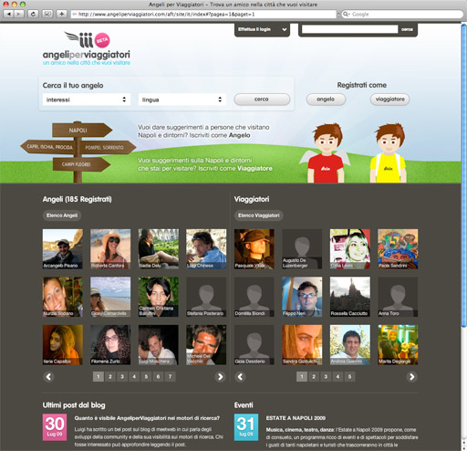 La nuova homepage di www.angeliperviaggiatori.com La nuova homepage di www.angeliperviaggiatori.com